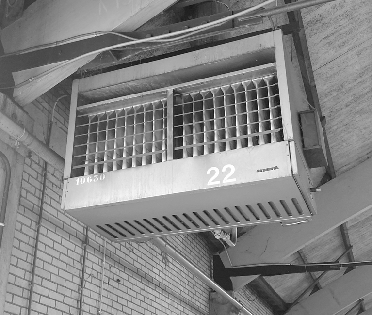 1965: Producția de aeroterme suspendate